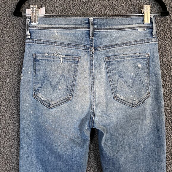Mother Pixie Cruiser Fray Rumor Has It Flare Jeans - Women's Size 27*30 - Blue - Picture 6 of 12